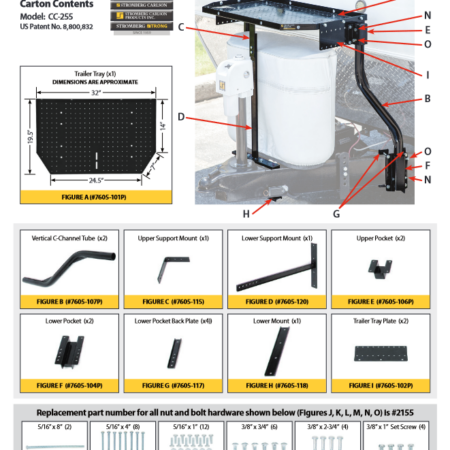 Trailer Tray Replacement Parts